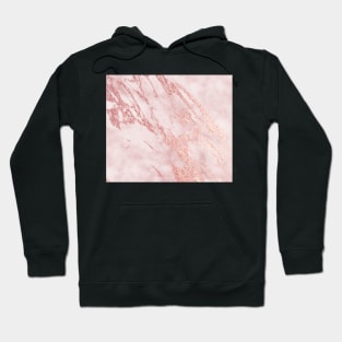 Pink and rose gold marble Hoodie